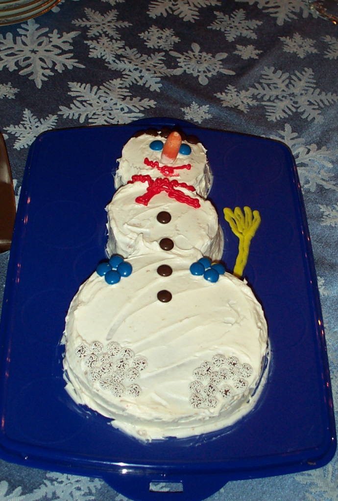 Snowman Cake