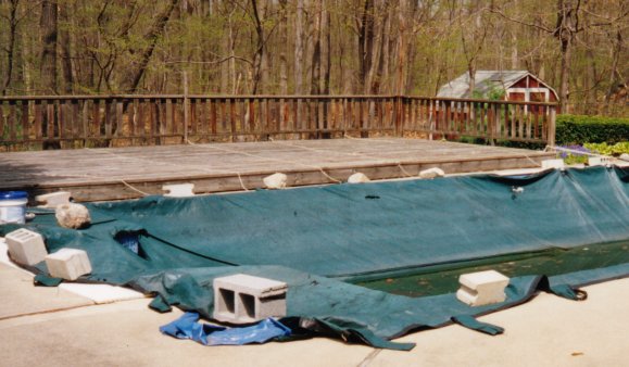 Backyard Deck, Before Remodeling